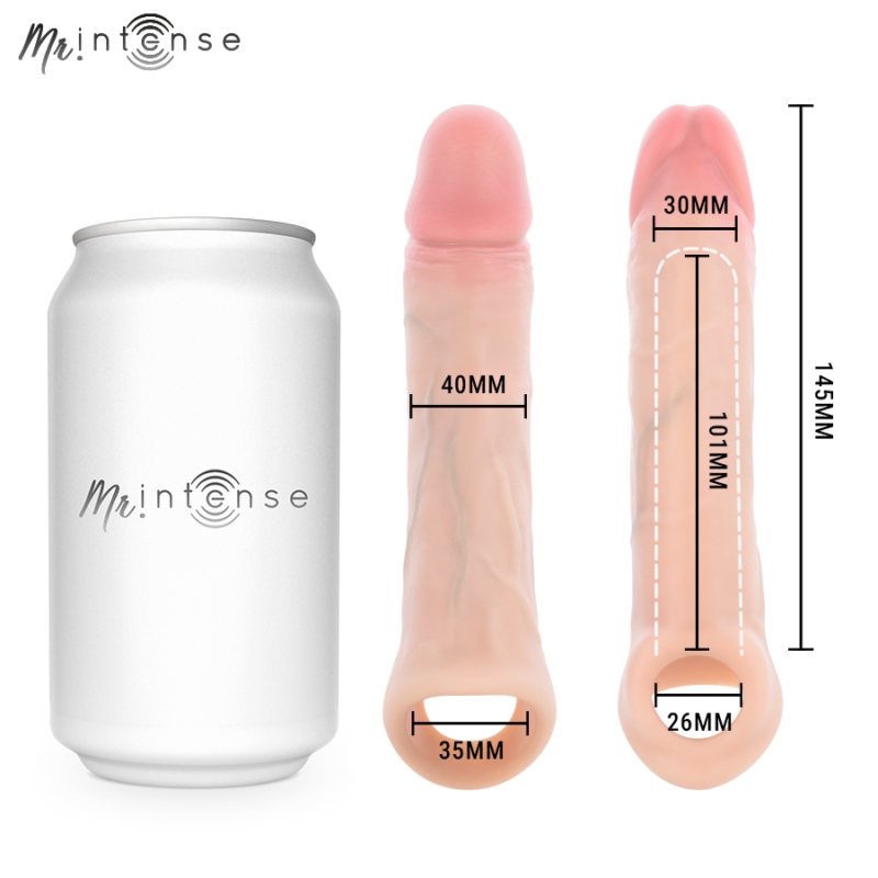 MR INTENSE – SIMON M SILICONE PENIS SLEEVE 14.5 CM -Ø- 4 CM Penis Extenders & Sleeves | SEX Shop Ireland 8