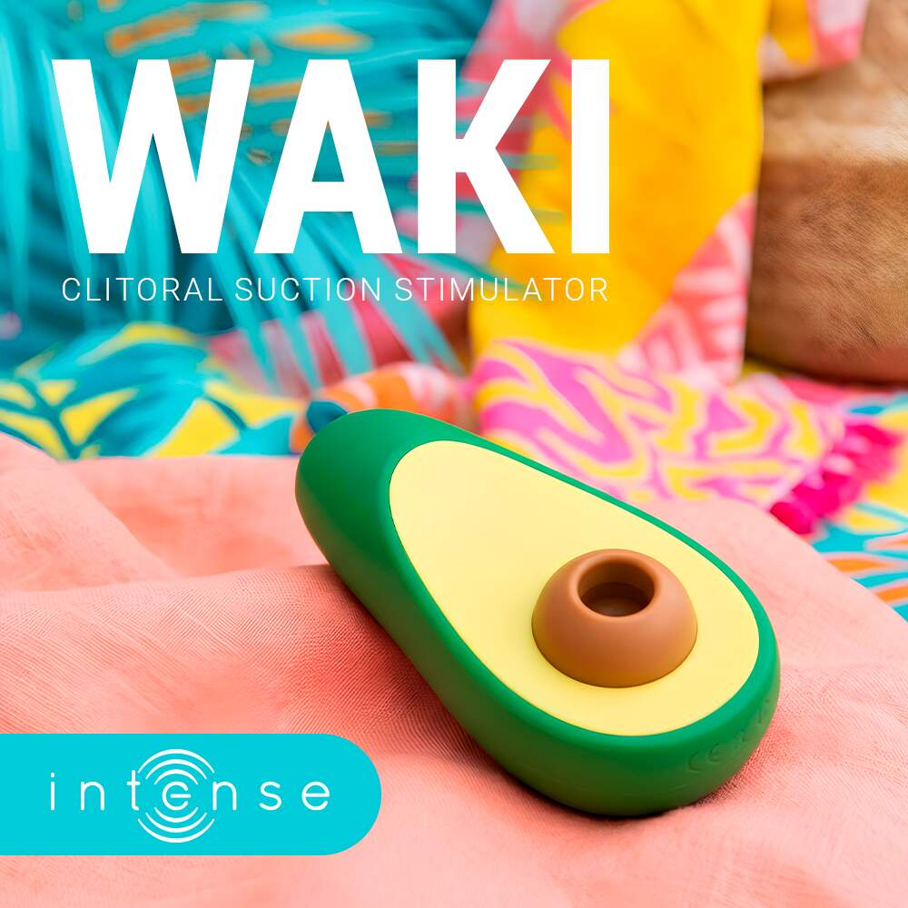 INTENSE Waki Avocado Clitoral Suction Stimulator - Discreet avocado-shaped clitoral suction toy for women