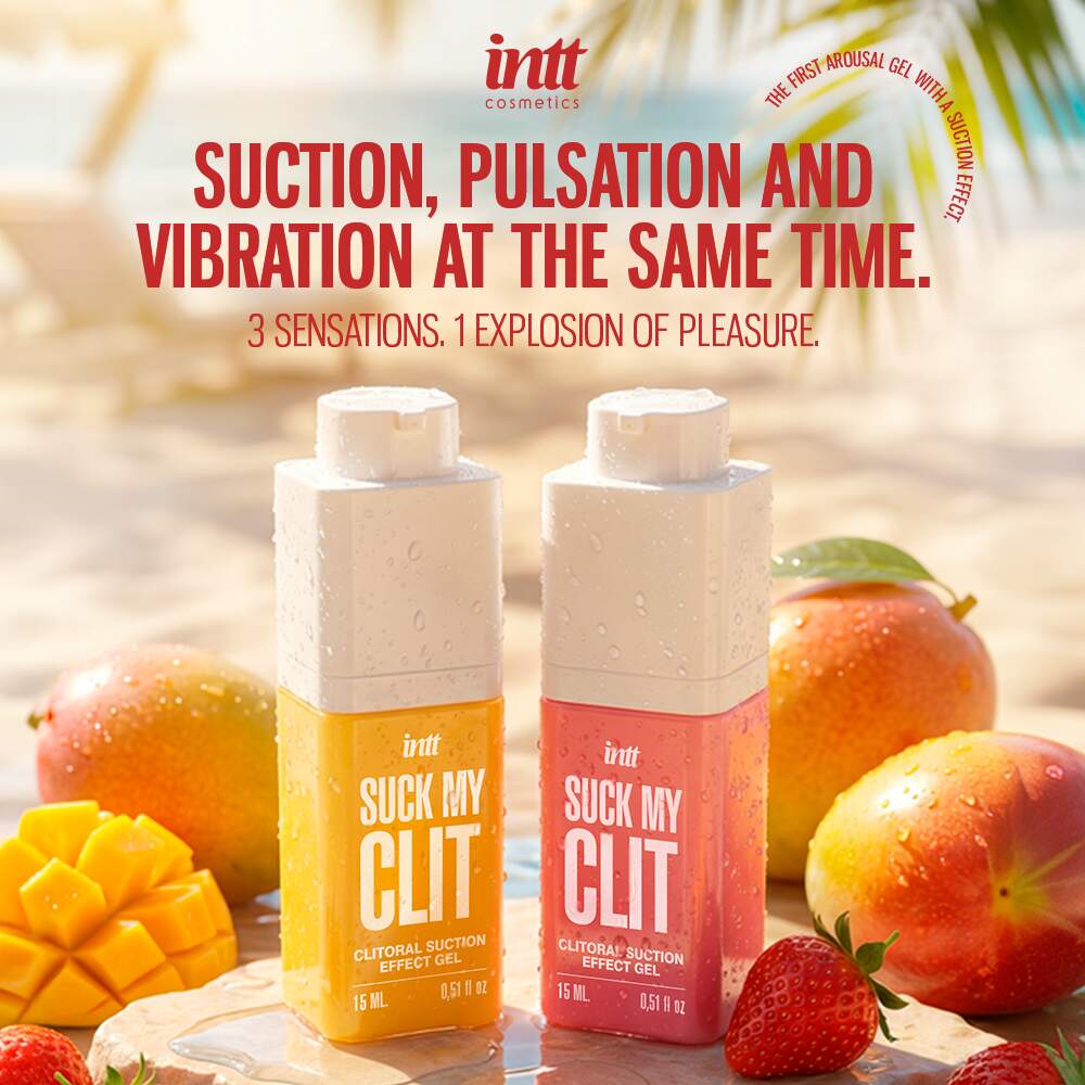 INTT Suck My Clit Suction Effect Gels - Liquid clitoral stimulators providing vibration and suction feeling