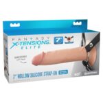 FANTASY X-TENSIONS ELITE – 17.8 CM HOLLOW SILICONE STRAP-ON Sex Toys | SEXstore.ie 11
