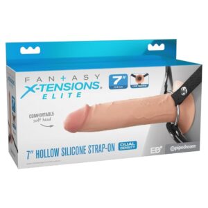FANTASY X-TENSIONS ELITE – 17.8 CM HOLLOW SILICONE STRAP-ON Sex Toys | SEXstore.ie