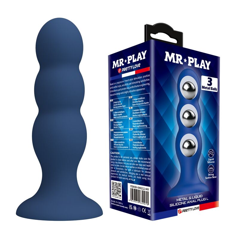 MR PLAY – ANAL PLUG WITH METAL BALLS AND SUCTION CUP BLUE Anal Sex Toys | SEXstore.ie 4 MR PLAY – ANAL PLUG WITH METAL BALLS AND SUCTION CUP BLUE Anal Sex Toys | SEXstore.ie 4