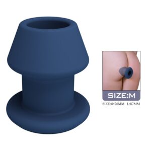 MR PLAY – JACK BLUE SILICONE HOLLOW ANAL PLUG SIZE M Anal Sex Toys | SEXstore.ie 3