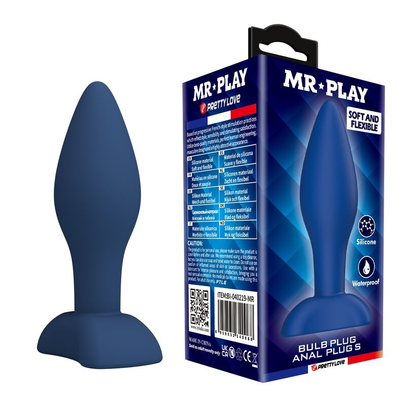 MR PLAY – TAPERED SILICONE ANAL PLUG BLUE S Anal Sex Toys | SEXstore.ie 4 MR PLAY – TAPERED SILICONE ANAL PLUG BLUE S Anal Sex Toys | SEXstore.ie 4