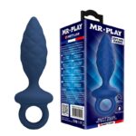 MR PLAY – TEXTURED ANAL PLUG WITH RING BLUE M Anal Sex Toys | SEXstore.ie 12
