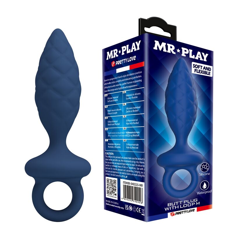 MR PLAY – TEXTURED ANAL PLUG WITH RING BLUE M Anal Sex Toys | SEXstore.ie 4 MR PLAY – TEXTURED ANAL PLUG WITH RING BLUE M Anal Sex Toys | SEXstore.ie 4