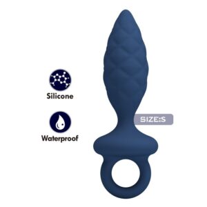 MR PLAY – TEXTURED ANAL PLUG WITH RING BLUE S Anal Sex Toys | SEXstore.ie 3