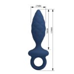 MR PLAY – TEXTURED ANAL PLUG WITH RING BLUE S Anal Sex Toys | SEXstore.ie 16