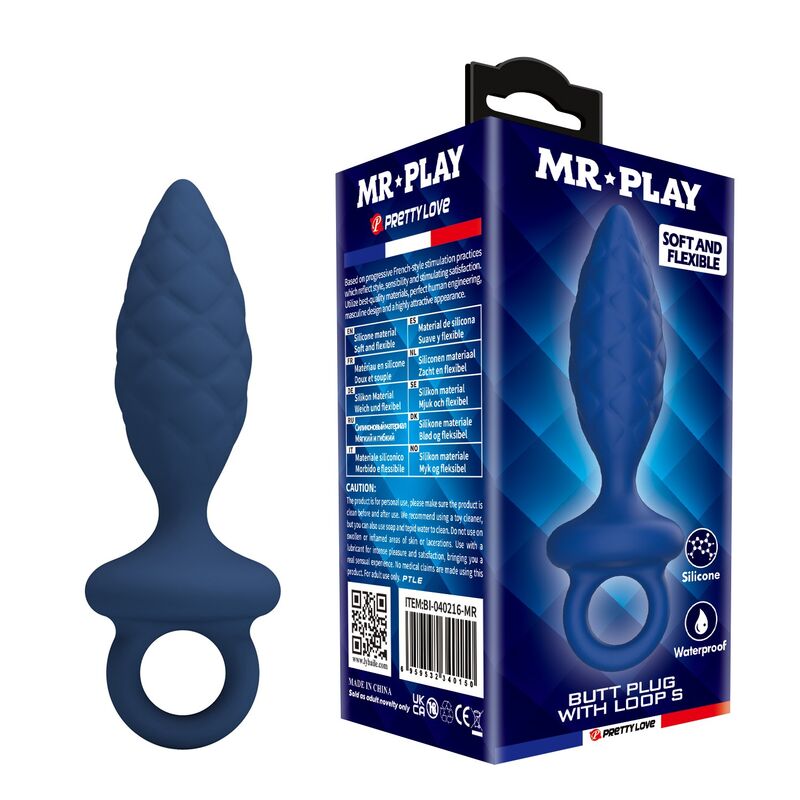 MR PLAY – TEXTURED ANAL PLUG WITH RING BLUE S Anal Sex Toys | SEXstore.ie 4 MR PLAY – TEXTURED ANAL PLUG WITH RING BLUE S Anal Sex Toys | SEXstore.ie 4