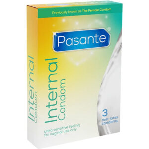 PASANTE – INTERNAL CONDOM NON-LATEX 3 UNITS All Condom Box Sizes | SEXstore.ie