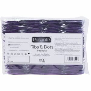 PASANTE – RIBS & DOTS INTENSITY CONDOMS 144 UNITS All Condom Box Sizes | SEXstore.ie