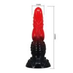 POWER MONSTERS – FIRE DRAGON FANTASY DILDO WITH SUCTION CUP 24.5 CM Ø 5.8 CM RED & BLACK Dildos | SEXstore.ie 19