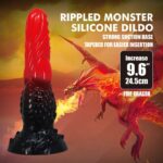 POWER MONSTERS – FIRE DRAGON FANTASY DILDO WITH SUCTION CUP 24.5 CM Ø 5.8 CM RED & BLACK Dildos | SEXstore.ie 21