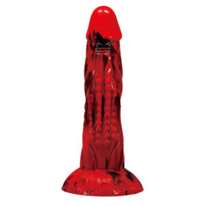 POWER MONSTERS – MINOTAUR FANTASY DILDO WITH SUCTION CUP 21 CM Ø 5 CM RED & BLACK Dildos | SEXstore.ie