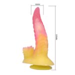POWER MONSTERS – RIPPLIED MONSTER FANTASY DILDO WITH SUCTION CUP 22.5 CM Ø 5.5 CM PINK & YELLOW Dildos | SEXstore.ie 17