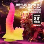 POWER MONSTERS – RIPPLIED MONSTER FANTASY DILDO WITH SUCTION CUP 22.5 CM Ø 5.5 CM PINK & YELLOW Dildos | SEXstore.ie 18