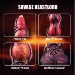 POWER MONSTERS – SAVAGE BEASTLORD TRICOLOR FANTASY SILICONE DILDO 24 CM Ø 5 CM Dildos | SEXstore.ie 19