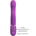 PRETTY LOVE – 4 IN 1 MULTIFUNCTION VIBRATOR & STIMULATOR PURPLE Rabbit Vibrators | SEXstore.ie 13