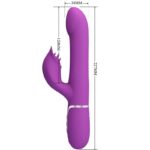 PRETTY LOVE – 4 IN 1 MULTIFUNCTION VIBRATOR & STIMULATOR PURPLE Rabbit Vibrators | SEXstore.ie 14
