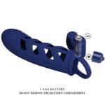 PRETTY LOVE – ALTAF VIBRATOR RING WITH SILICONE SHEATH BLUE Cock Rings | SEXstore.ie 22