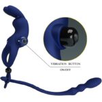 PRETTY LOVE – AYAD RABBIT VIBRATOR RING WITH PLUG BLUE Cock Rings | SEXstore.ie 24