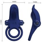 PRETTY LOVE – BRONSON DOUBLE RING WITH VIBRATION BLUE Cock Rings | SEXstore.ie 18