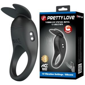 PRETTY LOVE – CARLTON PENIS RING WITH CLITORAL STIMULATOR Cock Rings | SEXstore.ie