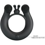 PRETTY LOVE – DAHLIA VIBRATING RING + CLITORIS STIMULATOR 12 VIBRATIONS BLACK Cock Rings | SEXstore.ie 19