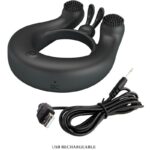 PRETTY LOVE – DAHLIA VIBRATING RING + CLITORIS STIMULATOR 12 VIBRATIONS BLACK Cock Rings | SEXstore.ie 20