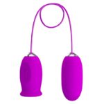 PRETTY LOVE – DAISY DUAL EGG RECHARGEABLE VIBRATOR PURPLE Balls, eggs and bullets | SEXstore.ie 13