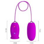 PRETTY LOVE – DAISY DUAL EGG RECHARGEABLE VIBRATOR PURPLE Balls, eggs and bullets | SEXstore.ie 18