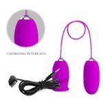 PRETTY LOVE – DAISY DUAL EGG RECHARGEABLE VIBRATOR PURPLE Balls, eggs and bullets | SEXstore.ie 20
