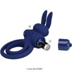 PRETTY LOVE – DAREY DOUBLE VIBRATING RING RABBIT BLUE Cock Rings | SEXstore.ie 20