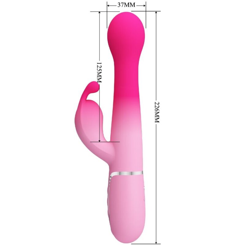 PRETTY LOVE – DEJON 3 IN 1 MULTIFUNCTION RABBIT VIBRATOR PINK Rabbit Vibrators | SEXstore.ie 11