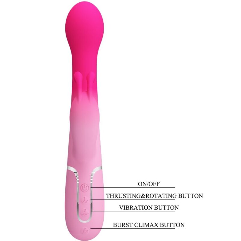 PRETTY LOVE – DEJON 3 IN 1 MULTIFUNCTION RABBIT VIBRATOR PINK Rabbit Vibrators | SEXstore.ie 12