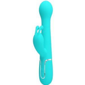 PRETTY LOVE – DEJON RABBIT VIBRATOR 3 IN 1 MULTIFUNCTION AQUA GREEN Rabbit Vibrators | SEXstore.ie
