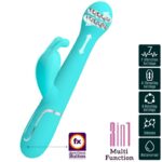 PRETTY LOVE – DEJON RABBIT VIBRATOR 3 IN 1 MULTIFUNCTION AQUA GREEN Rabbit Vibrators | SEXstore.ie 24