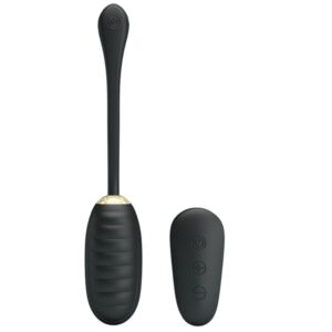 PRETTY LOVE – DOREEN LUXURY RECHARGEABLE VIBRATING EGG BLACK REMOTE CONTROL Balls, eggs and bullets | SEXstore.ie