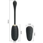 PRETTY LOVE – DOREEN LUXURY RECHARGEABLE VIBRATING EGG BLACK REMOTE CONTROL Balls, eggs and bullets | SEXstore.ie 23