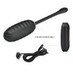 PRETTY LOVE – DOREEN LUXURY RECHARGEABLE VIBRATING EGG BLACK REMOTE CONTROL Balls, eggs and bullets | SEXstore.ie 24