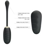 PRETTY LOVE – DOREEN LUXURY RECHARGEABLE VIBRATING EGG BLACK REMOTE CONTROL Balls, eggs and bullets | SEXstore.ie 25