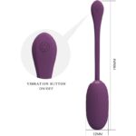 PRETTY LOVE – DOREEN PURPLE RECHARGEABLE VIBRATING EGG Balls, eggs and bullets | SEXstore.ie 24
