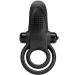 PRETTY LOVE – DOUBLE VIBRATING RING + CLITORIS STIMULATOR 10 VIBRATIONS BLACK Cock Rings | SEXstore.ie 13