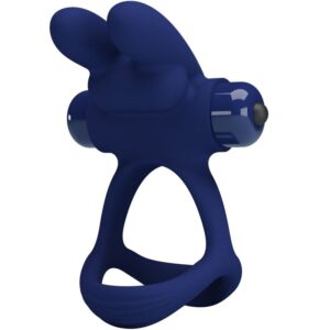 PRETTY LOVE – FRANCISCO DOUBLE VIBRATING RING RABBIT BLUE Cock Rings | SEXstore.ie