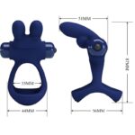 PRETTY LOVE – FRANCISCO DOUBLE VIBRATING RING RABBIT BLUE Cock Rings | SEXstore.ie 20