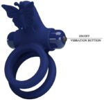 PRETTY LOVE – JAMELE DOUBLE RING WITH VIBRATION & BUTTERFLY STIMULATOR BLUE Cock Rings | SEXstore.ie 21