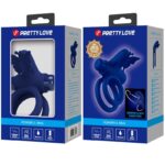 PRETTY LOVE – JAMELE DOUBLE RING WITH VIBRATION & BUTTERFLY STIMULATOR BLUE Cock Rings | SEXstore.ie 23