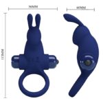 PRETTY LOVE – JIRO RABBIT RING WITH VIBRATION BLUE Cock Rings | SEXstore.ie 18