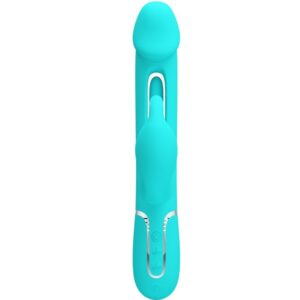 PRETTY LOVE – KAMPAS RABBIT 3 IN 1 MULTIFUNCTION VIBRATOR WITH TONGUE AQUA GREEN Rabbit Vibrators | SEXstore.ie 3