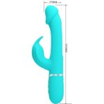 PRETTY LOVE – KAMPAS RABBIT 3 IN 1 MULTIFUNCTION VIBRATOR WITH TONGUE AQUA GREEN Rabbit Vibrators | SEXstore.ie 21